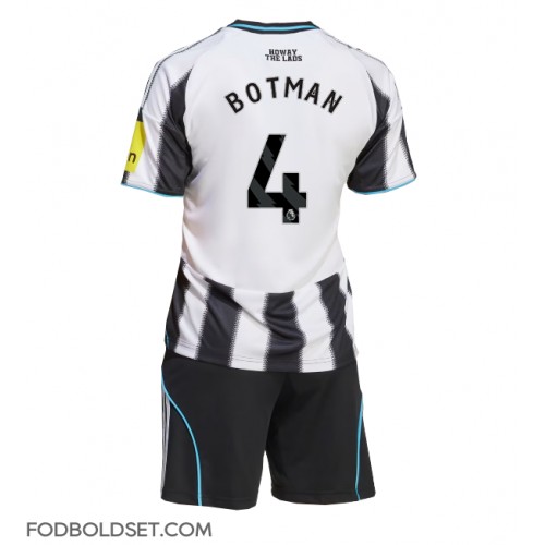Newcastle United Sven Botman #4 Hjemme Trøje Børn 2025-26 Kortærmet (+ Korte bukser)